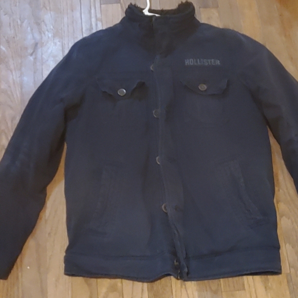Hollister Men's Navy Blue Military Jacket - Picture 2 of 4